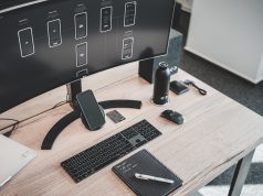 How to Stay Up-to-Date on the Latest UI/UX Design Trends in the USA laptop with dark theme