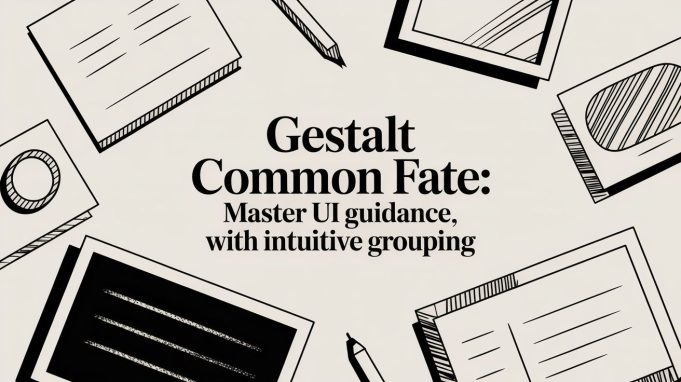 Gestalt common fate: Master UI guidance with intuitive grouping