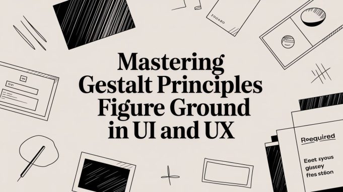 Mastering Gestalt Principles Figure Ground in UI and UX