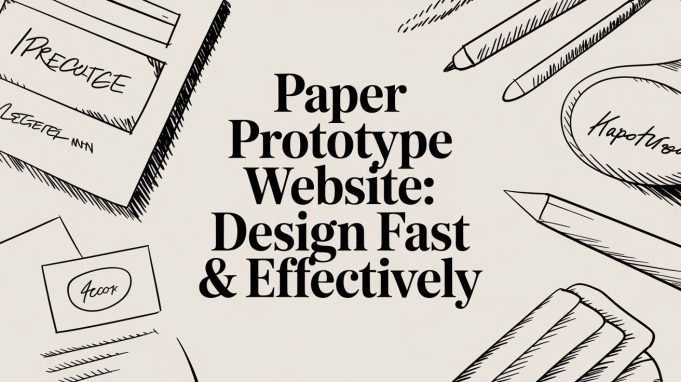 Paper Prototype Website: Design Fast & Effectively