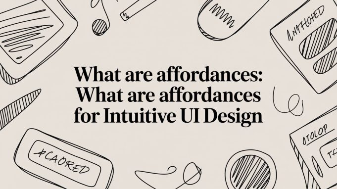 What Are Affordances: what are affordances for intuitive UI design