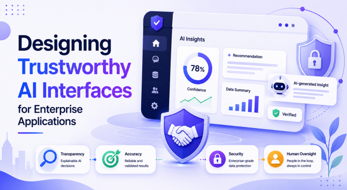 Designing Trustworthy AI Interfaces for Enterprise Applications