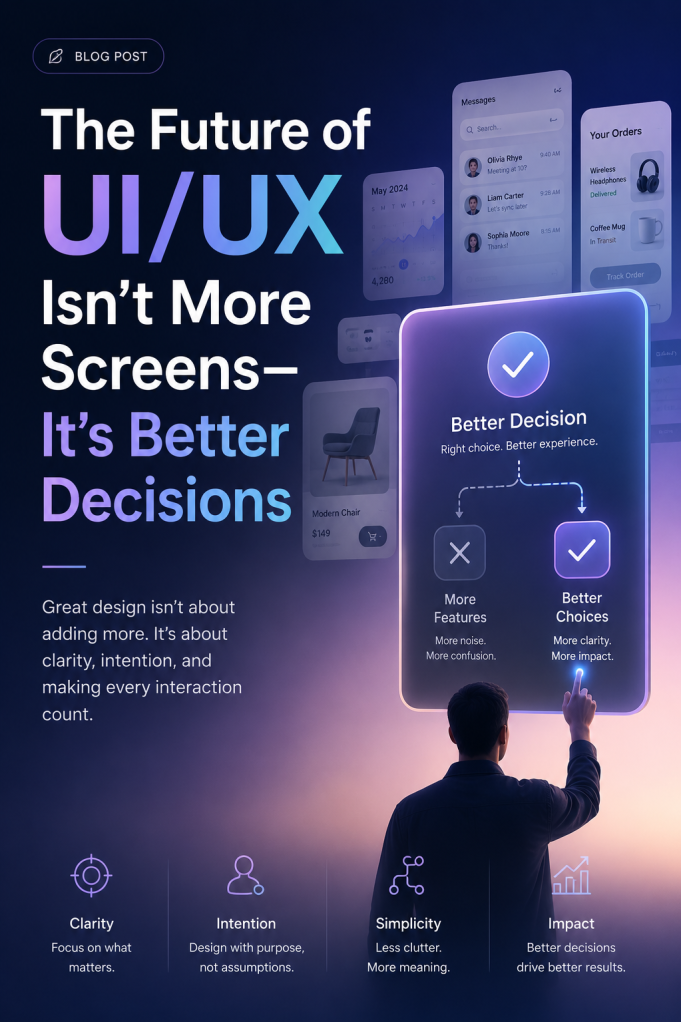 The Future of UI/UX Isn’t More Screens It’s Better Decisions