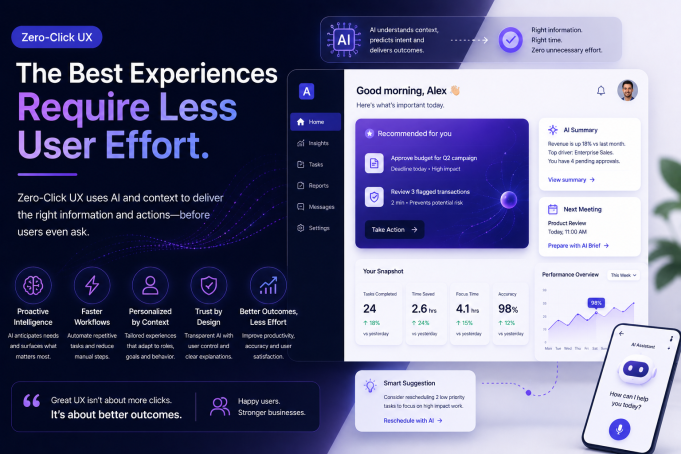 Zero-Click UX: Why the Best Enterprise Experiences Require Less User Effort