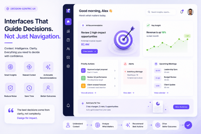 Decision-Centric UX: Why Enterprise Interfaces Should Help Users Decide, Not Just Navigate
